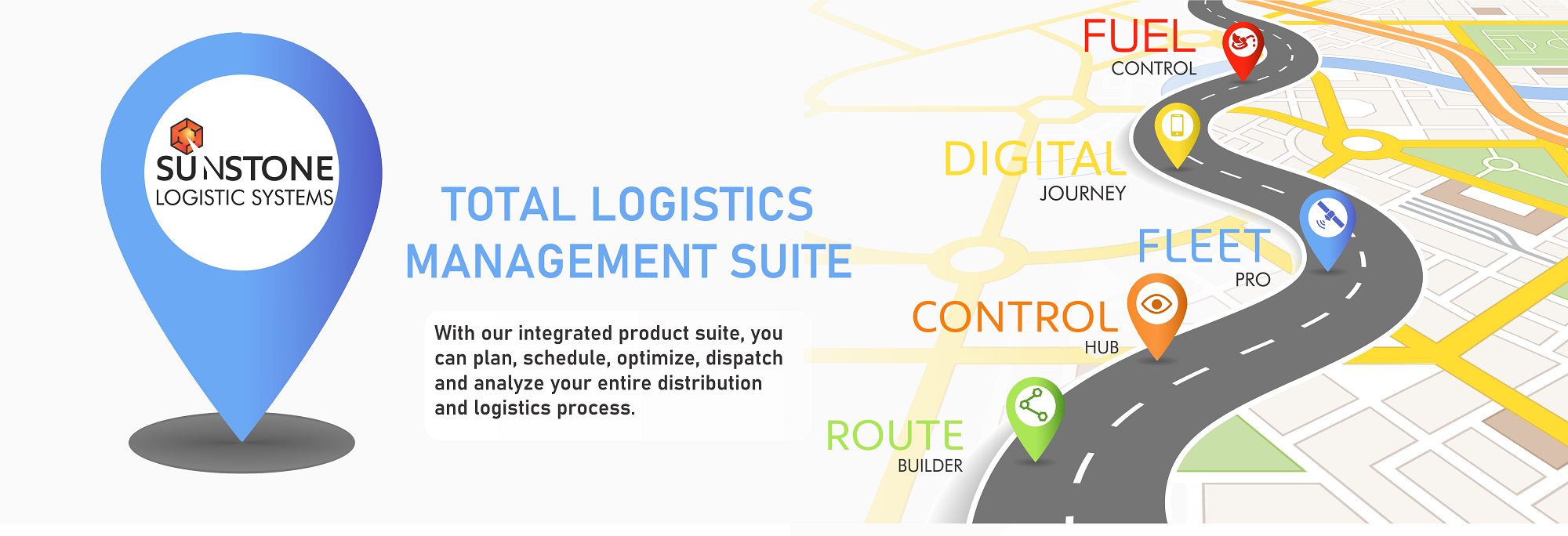 Total Logistics Management Suite - With Our integrated product suite you can plan, schedule, optimize, dispatch and analyse your entire distribution and logistics process.